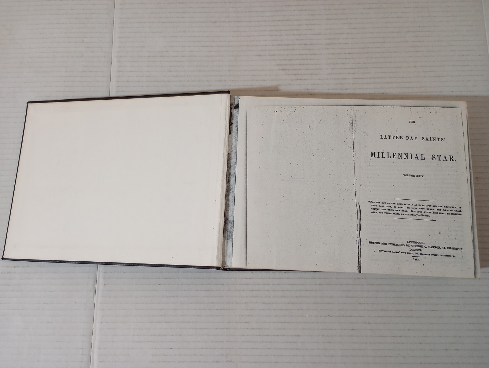 The Latter-day Saints Millennial Star Vol 24 1862 Bound Facsimile Reprint
