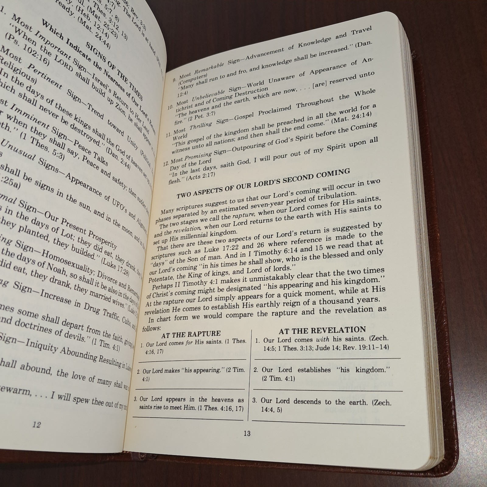OPEN BIBLE PROPHECY EDITION HOLY BIBLE KJV GENUINE LEATHER GODS NEWS BEHIND NEWS