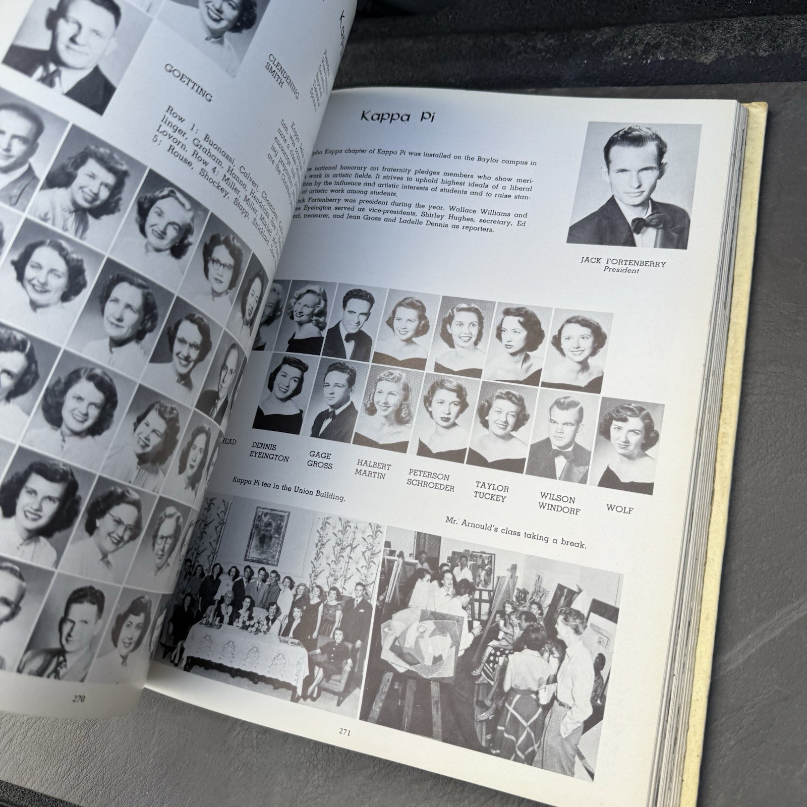 Baylor University 1952 Yearbook Round Up Annual Hardback Book Waco Texas Bears