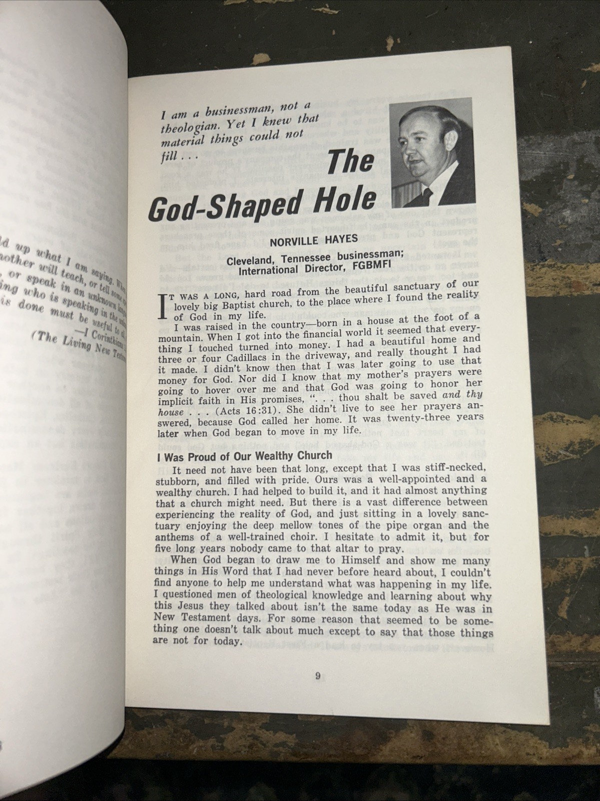 The Acts of the Holy Spirit among Baptists Today 1971 Compilation FGBMFI K50