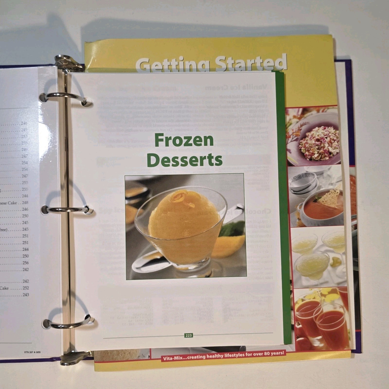 VITA-MIX Whole Food Recipes For Better Living Cookbook 3 Ring Binder
