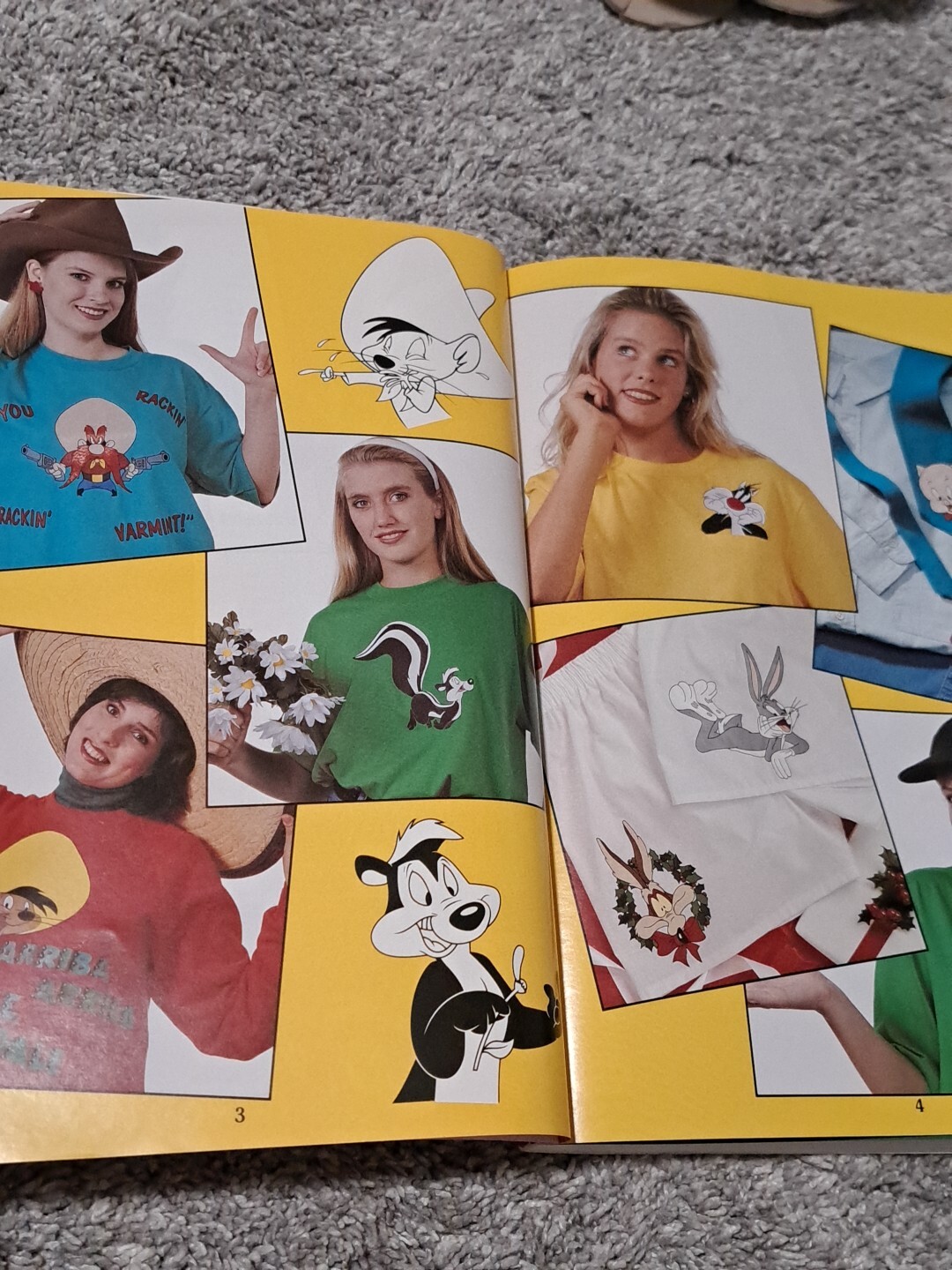 Looney Tunes Iron-On Transfers Book Leisure Arts #1518 Cartoons 1993