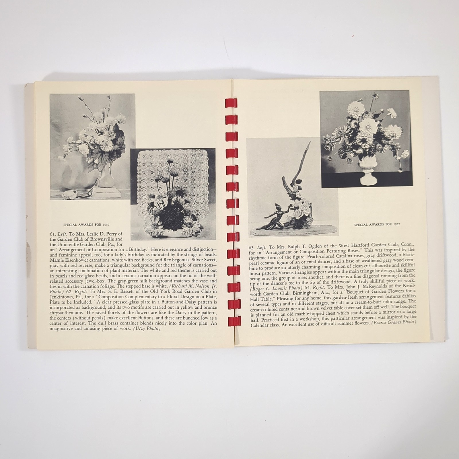 Flower Arrangement Calendar 1957 Floral Design Planner Box Helen Van Pelt Wilson