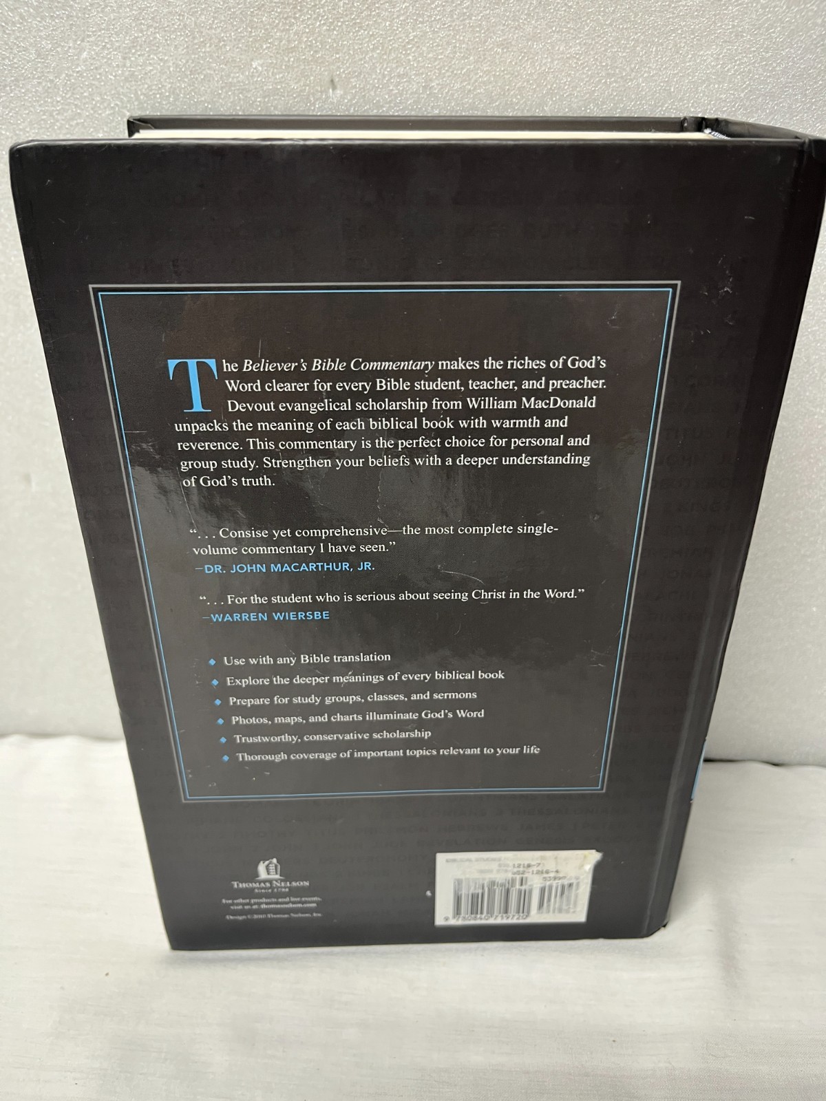 Believer’s Bible Commentary by William MacDonald (1995, Hardcover)