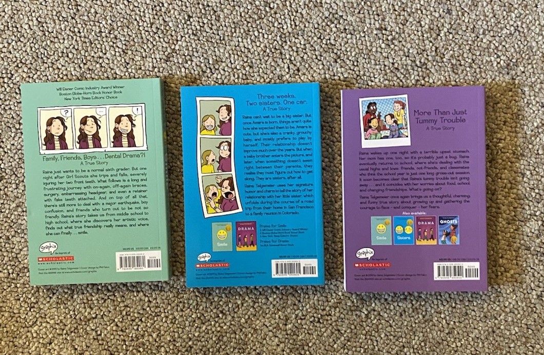 Smile, Sisters, and Guts: the Box Set by Raina Telgemeier