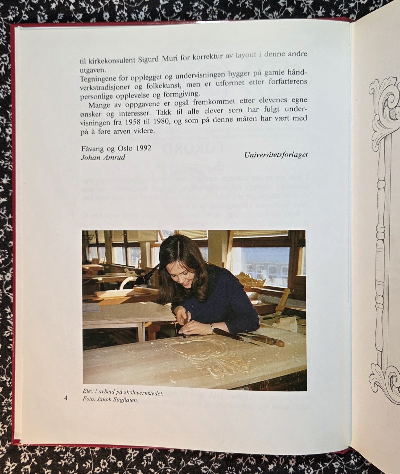 Woodcarving, Treskjaering, Johan Amrud, 1998, HC, Norwegian Edition