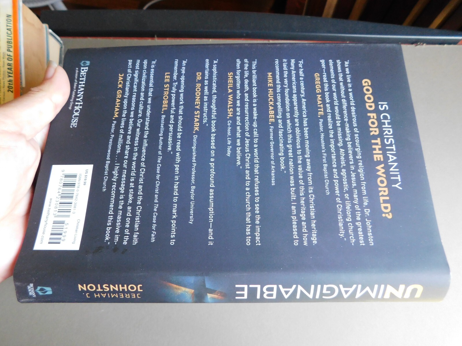 Unimaginable: What Our World Would Be Like Without Christianity – J Johnston HC