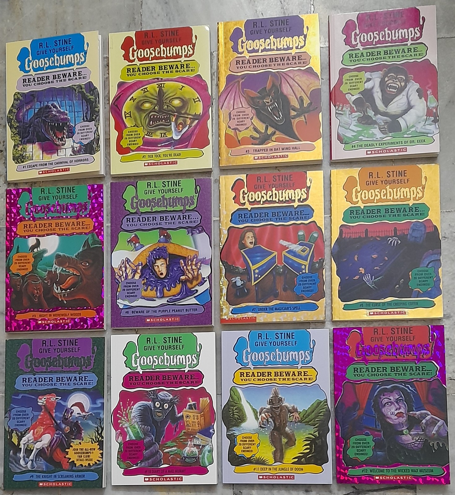 Give Yourself Goosebumps (#01-#42) Complete 42 Books Set, Reprint Ed, R.L. Stine