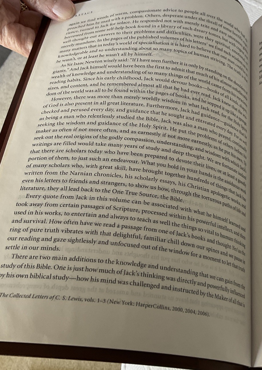 The C. S. Lewis Bible NRSV LEATHER