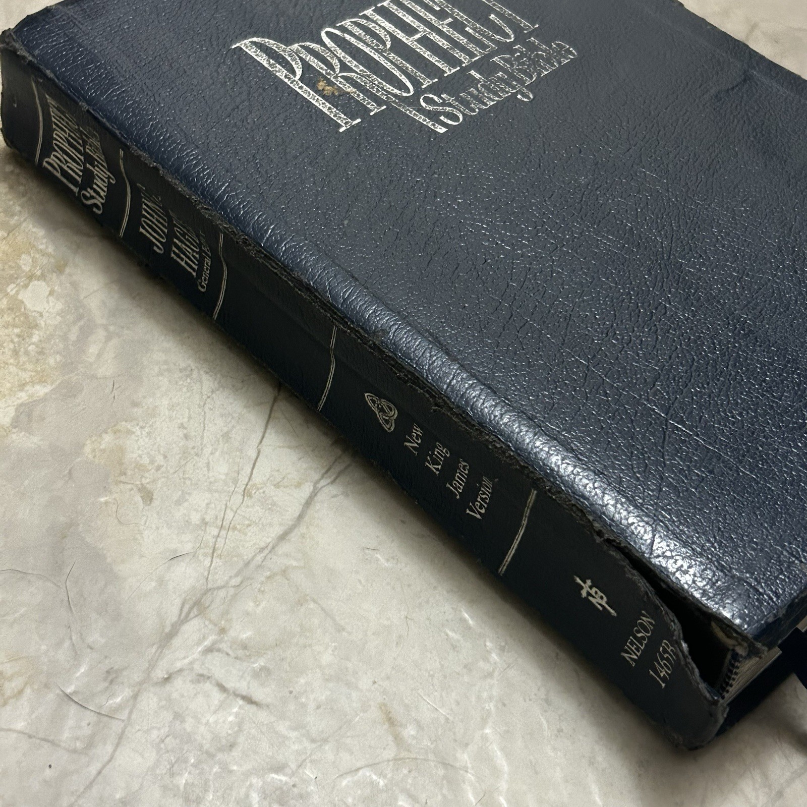Holy Bible John Hagee Prophecy Study Bible NKJV Bonded Leather 1997