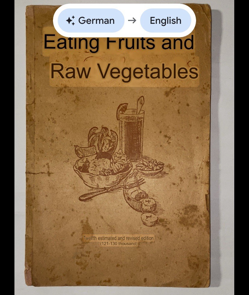 M. Bircher Eating Fruits And Raw Vegetables Früchtespeisen und Rohgemüse German