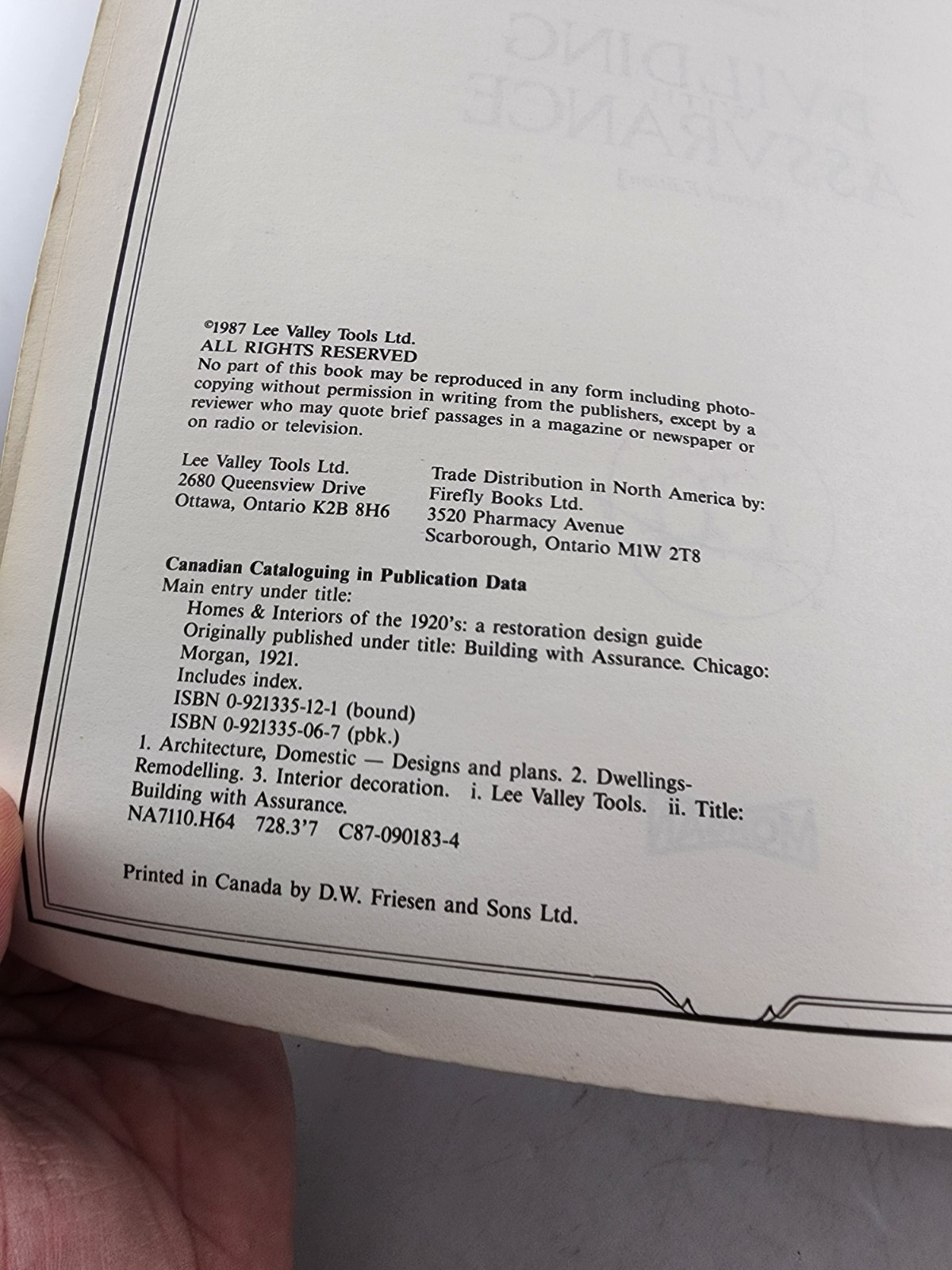 Homes and Interiors Of The 1920’s A Restoration Design Guide 1987 Paperback Vtg