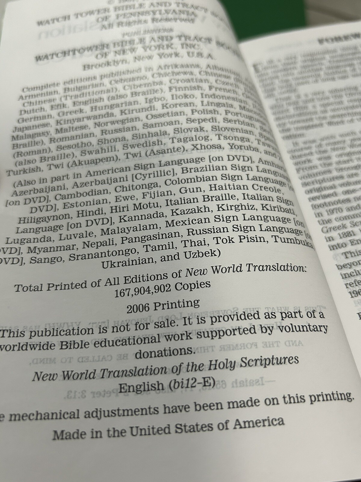 The New World Translation of THE HOLY Scriptures & Insight on Scripture Vol 1