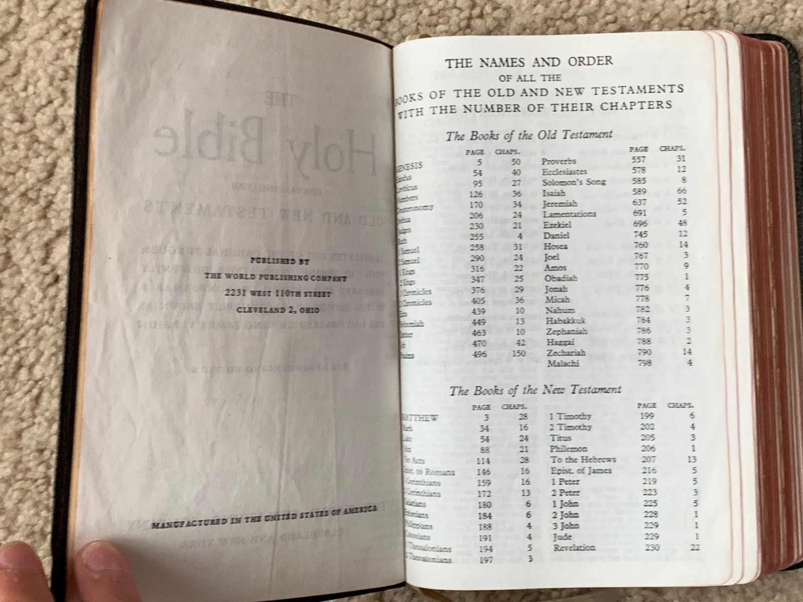 Bible world publishing company compact red letter 1950s 652 361 Morocco