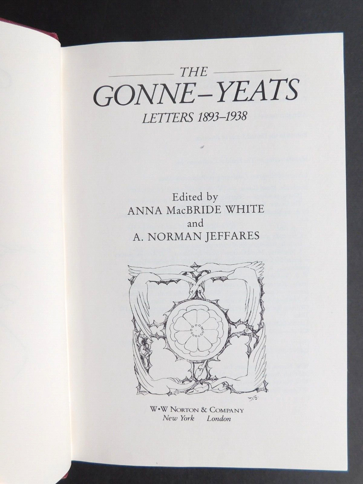 W. B YEATS Irish Poet Romantic letters to MAUD GONNE 1893-1938 1st HC 544 pages