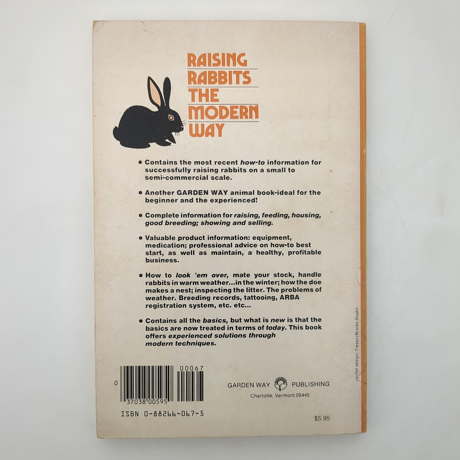 Raising Rabbits The Modern Way Livestock Homesteading Paperback Book Bob 1976
