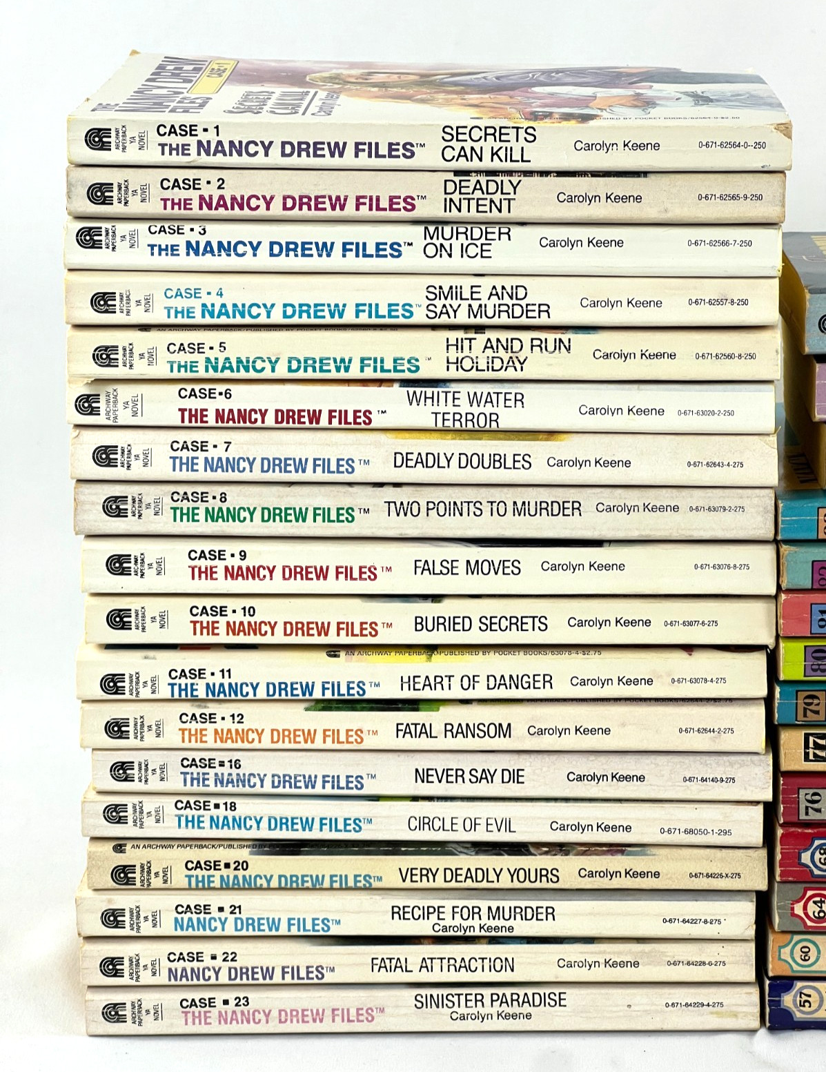 Lot of 50 Vintage Nancy Drew Files Mystery Paperbacks