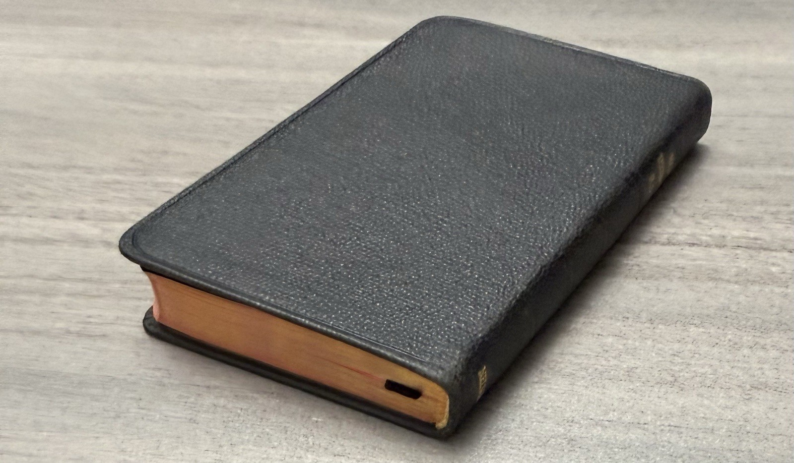 VTG Thinline 1946 Pocket New Testament RSV Black Leather 691X Nelson ~ 4.9″ x 3″