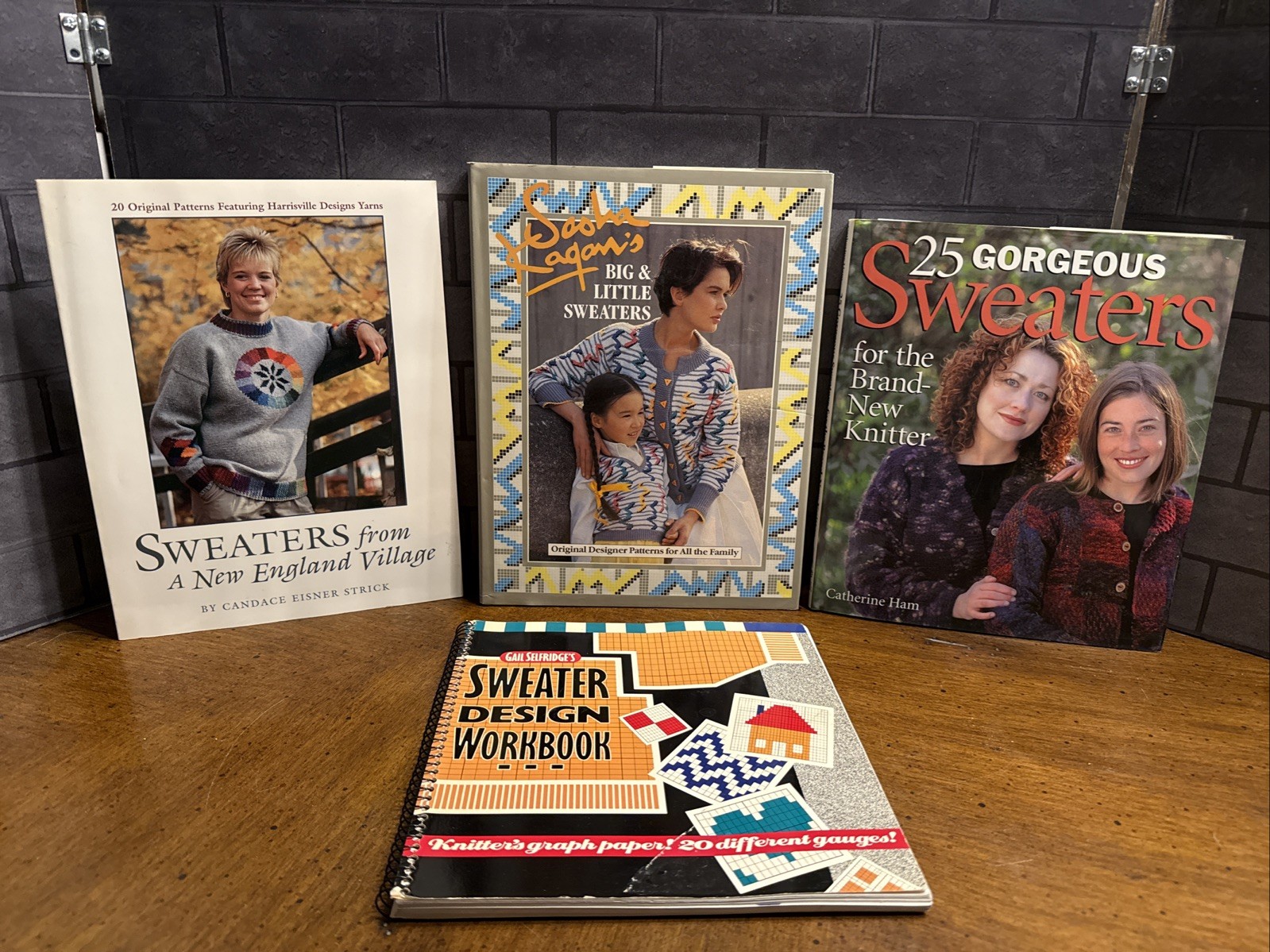 Collection of Sweater Books ~ Sasha Kagans Big & Little Sweaters, DesignWorkbook