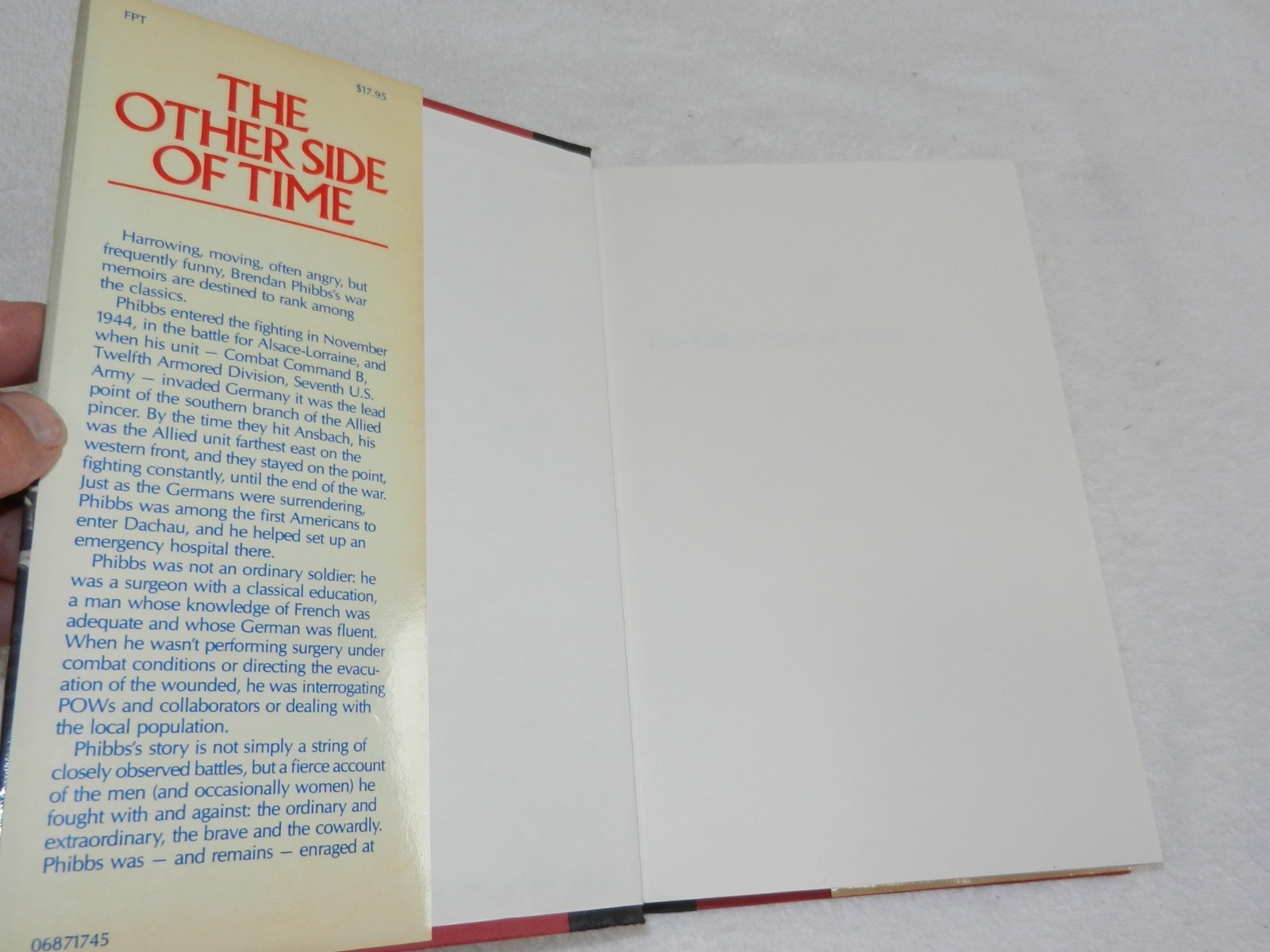 WW II 12th Armored division & CCB Combat Surgeon „THE OTHER SIDE OF TIME“