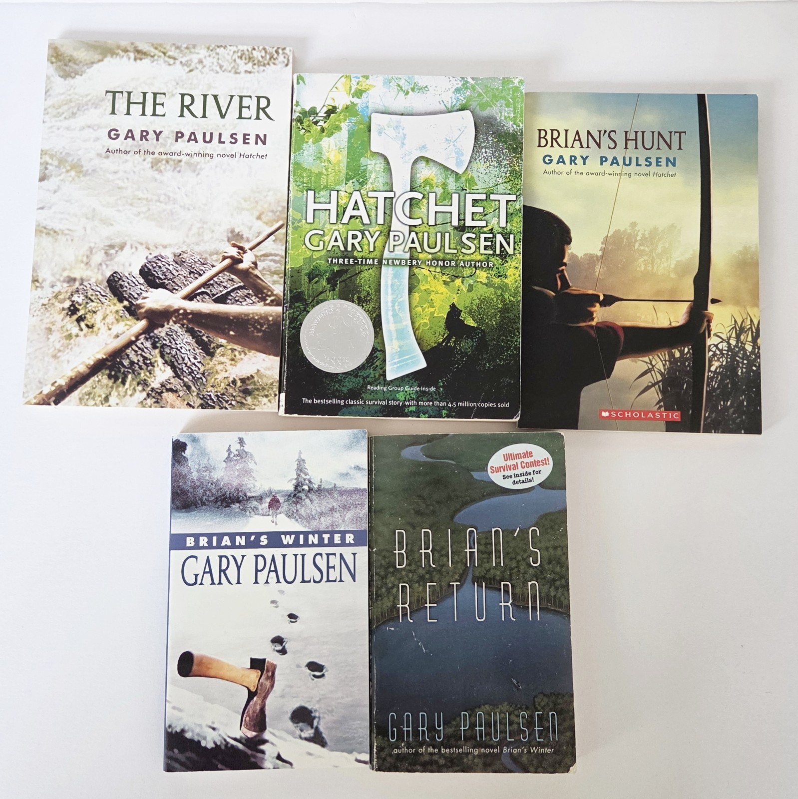 Hatchet COMPLETE Brian’s Saga Gary Paulsen Series SET Lot Books (1-5) Paperback