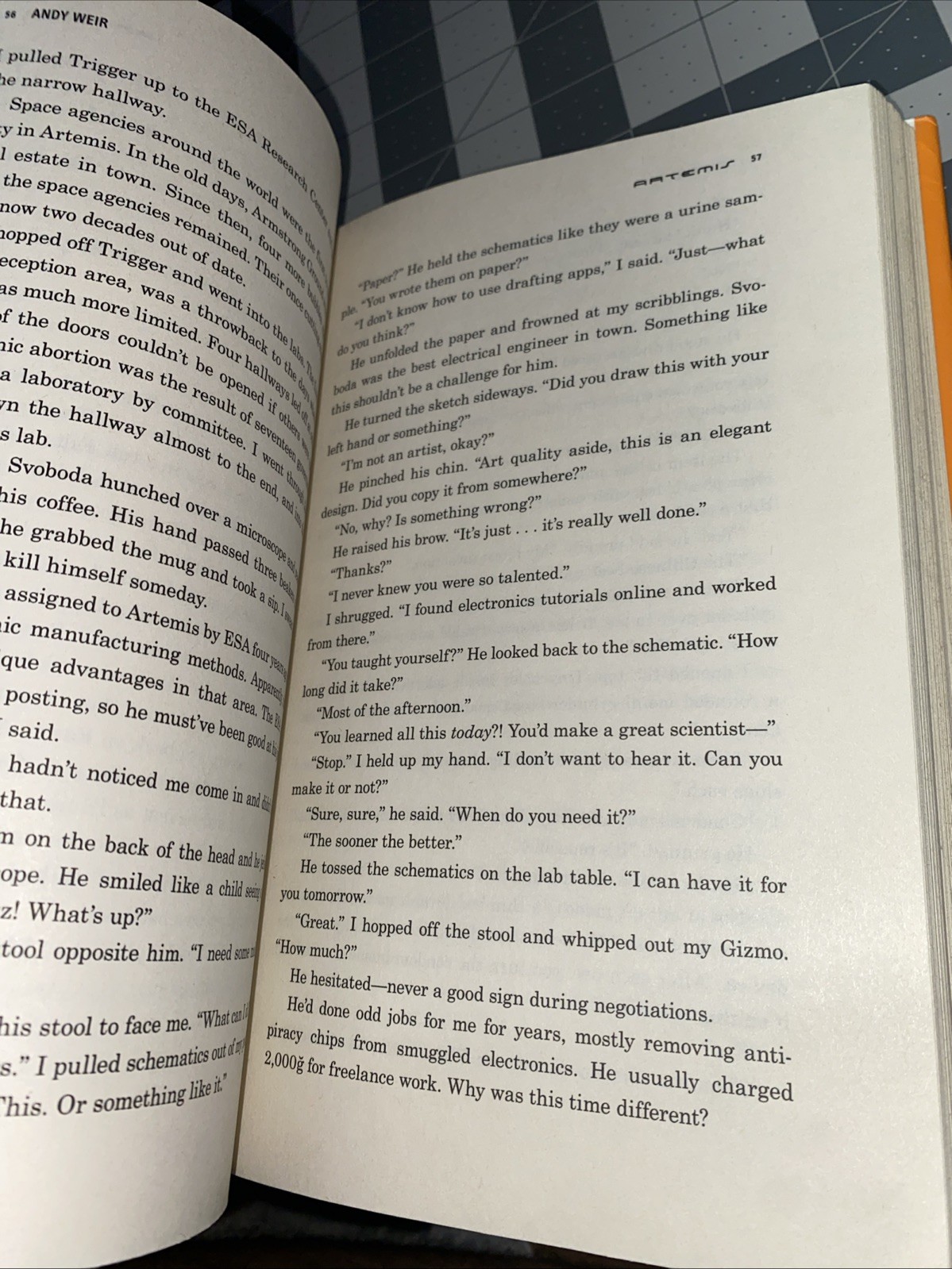 Artemis Andy Weir 2017 Hardcover Novel Science Fiction