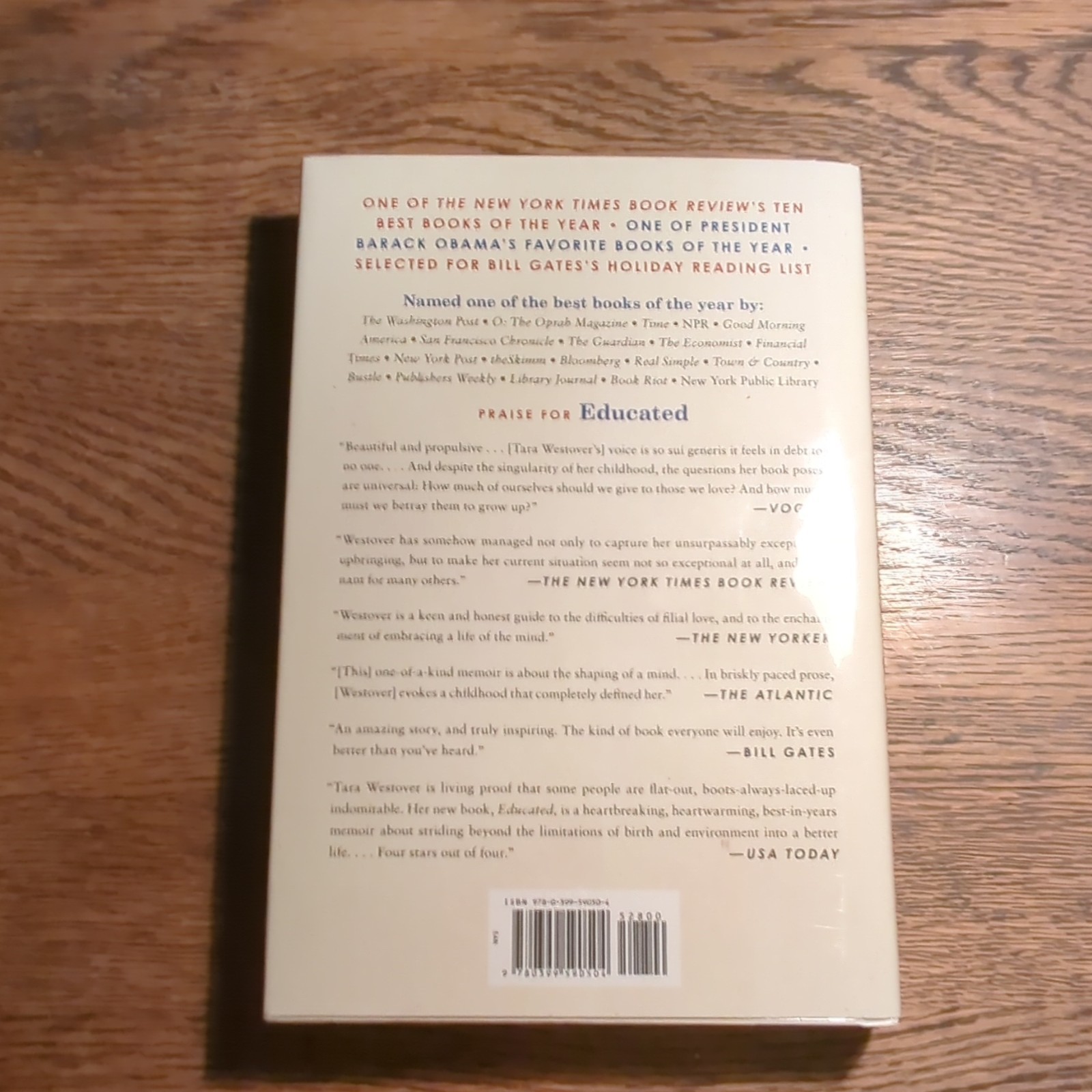 Tara Westover Educated: A Memoir Hardcover w/ Dust Jacket Random House English