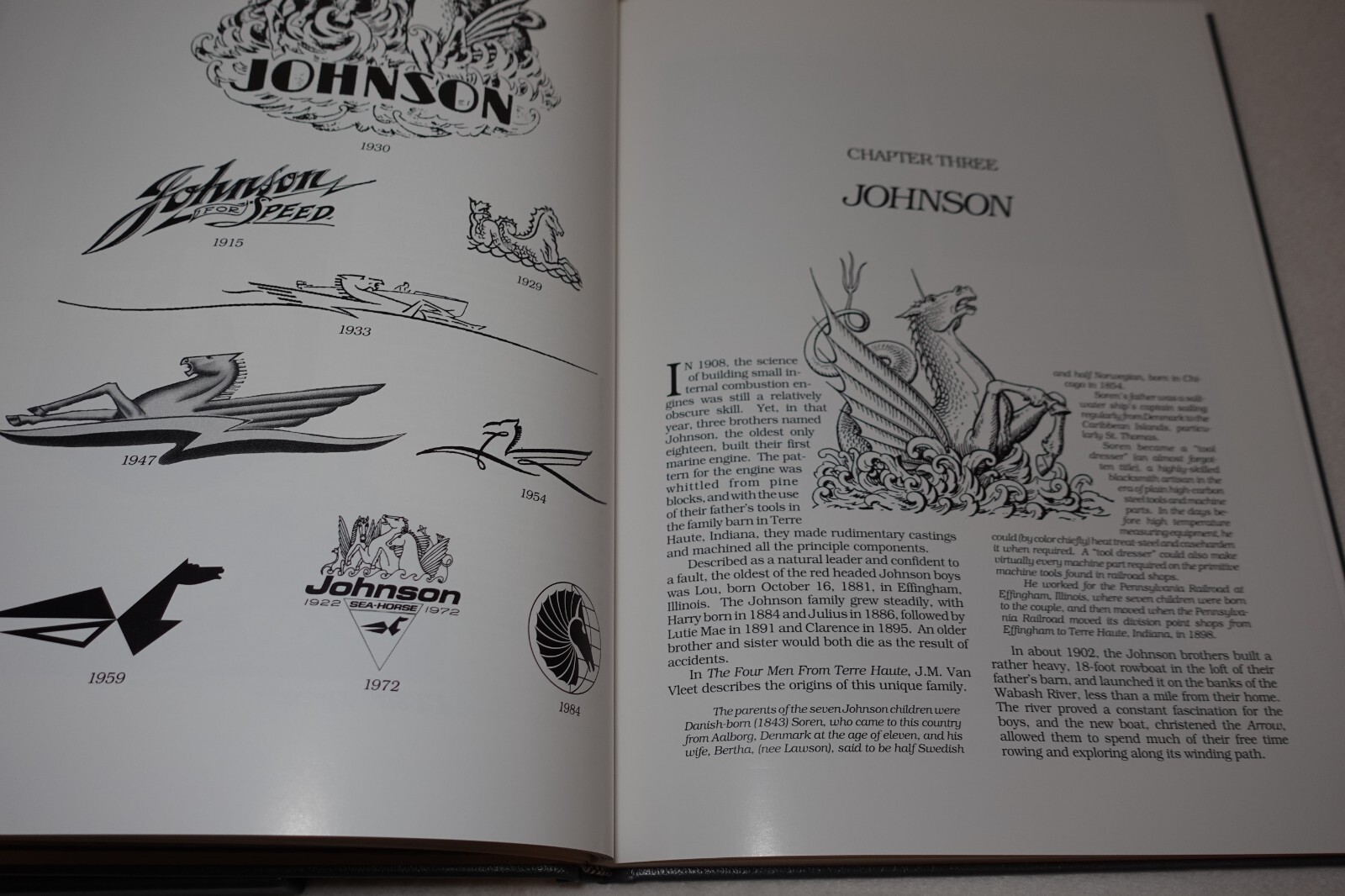 Evinrude Johnson and The Legend of OMC 1992 Collectible Hardcover with Slipcase