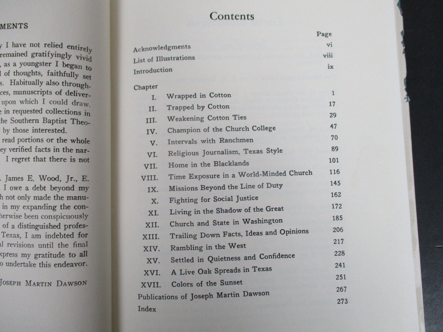 A Thousand Months to Remember Joseph Martin Dawson 1964 Autobiography Baylor