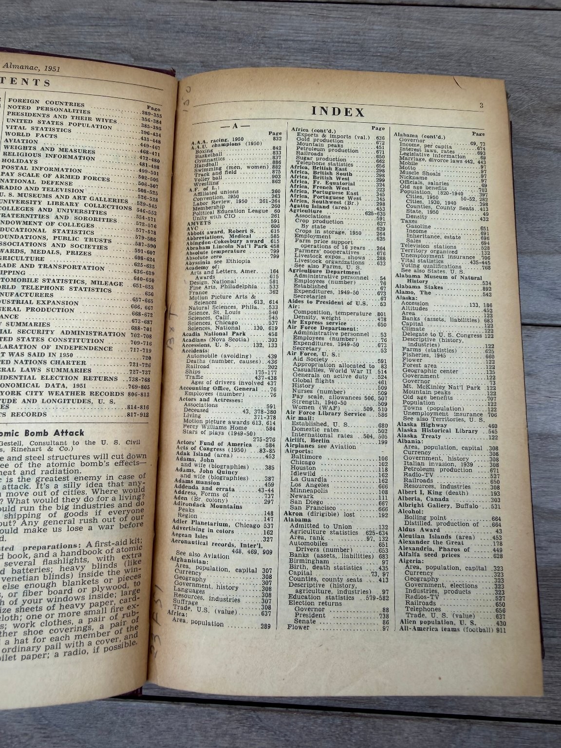 The World Almanac and Book of Facts 1951 Harry Hansen Reference New York