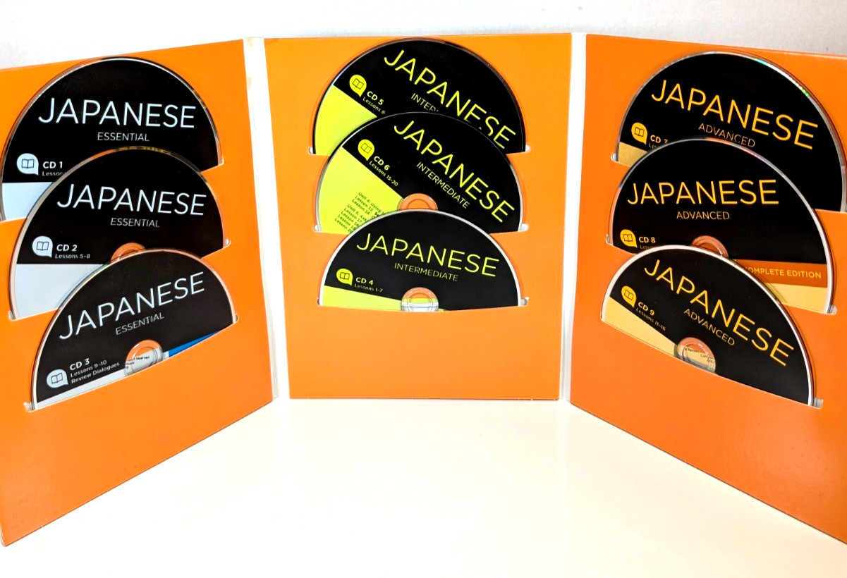 Living Language JAPANESE, Complete Set: 4 Books~9 CDs~Boxed Set