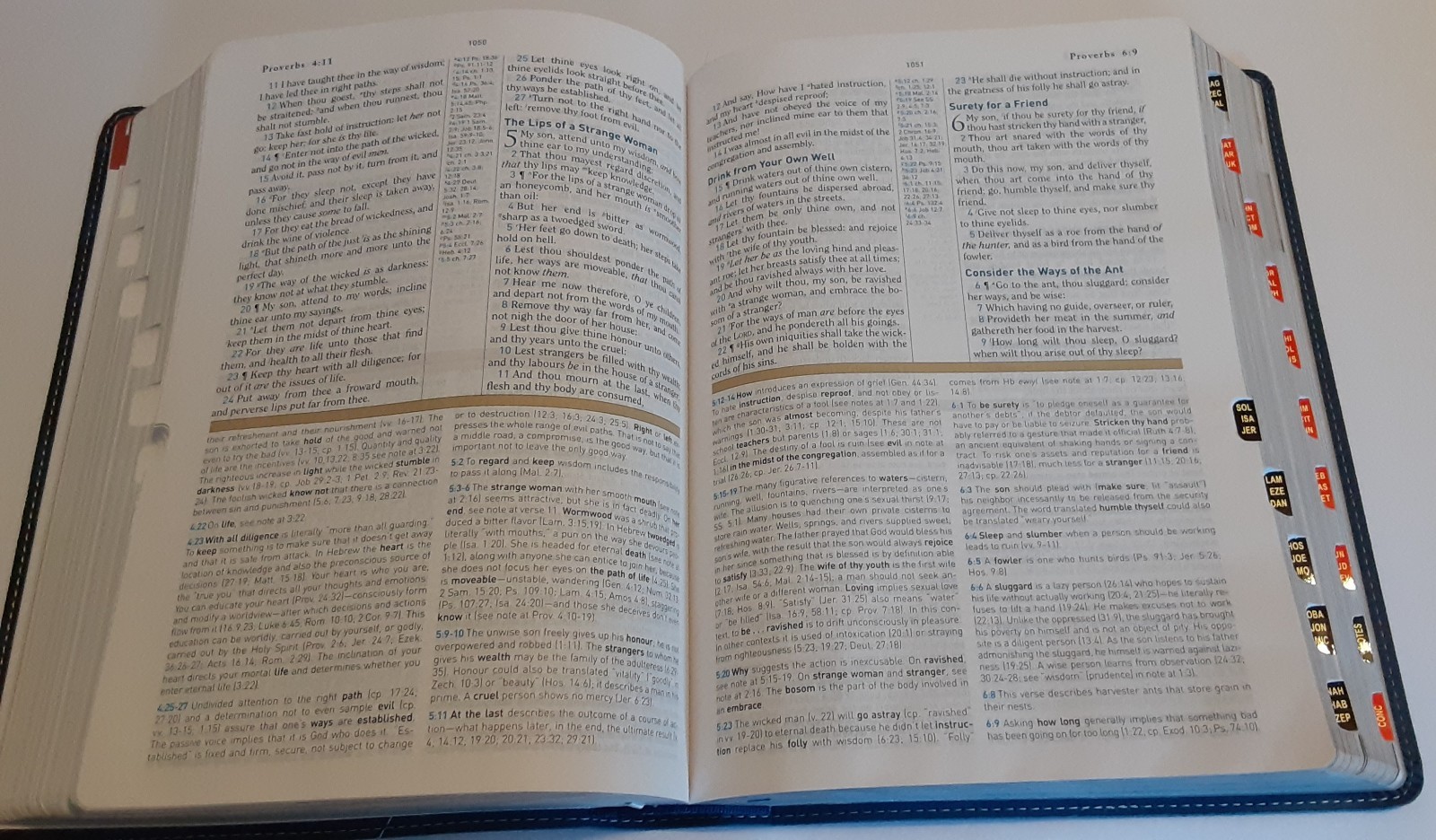 KJV King James Version Study Bible Holman Indigo (Blue) LeatherTouch Indexed