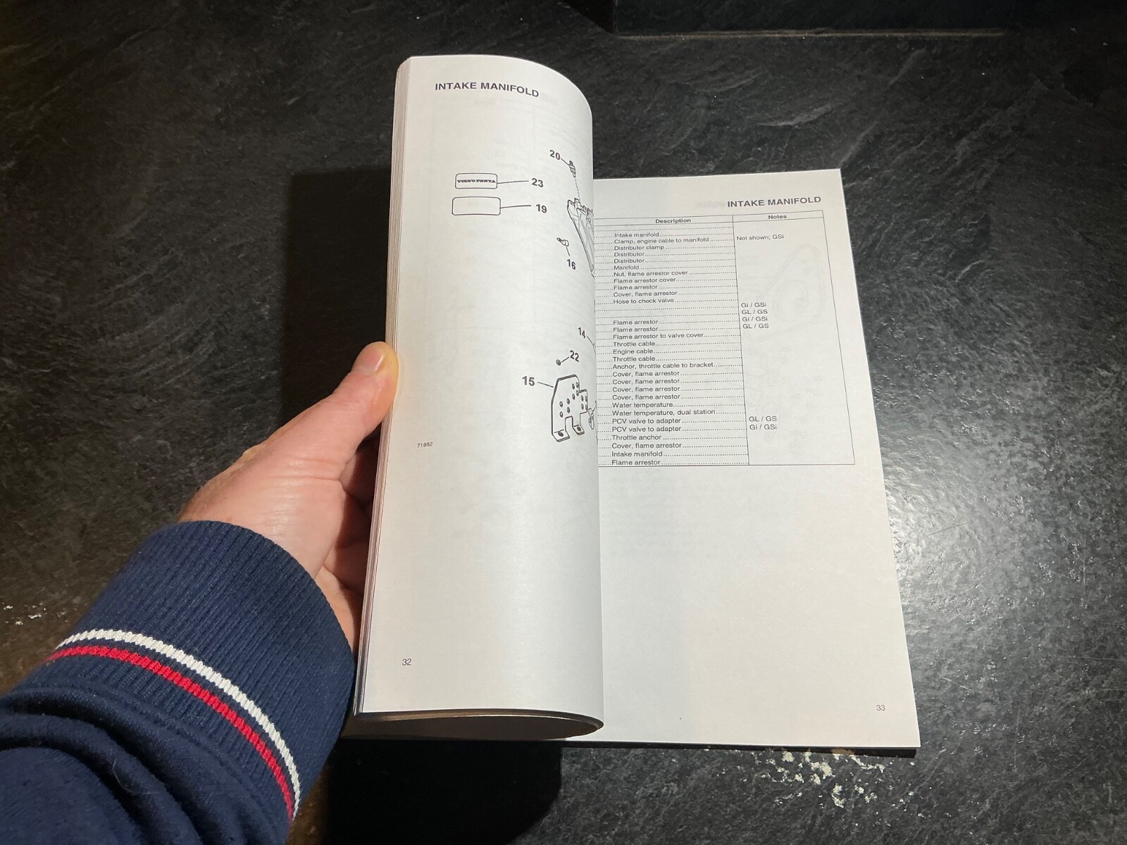 1998-1999 Volvo Penta Model WT 5.0L GM 305 & 5.7L GM 350 V8 Engine Parts Catalog