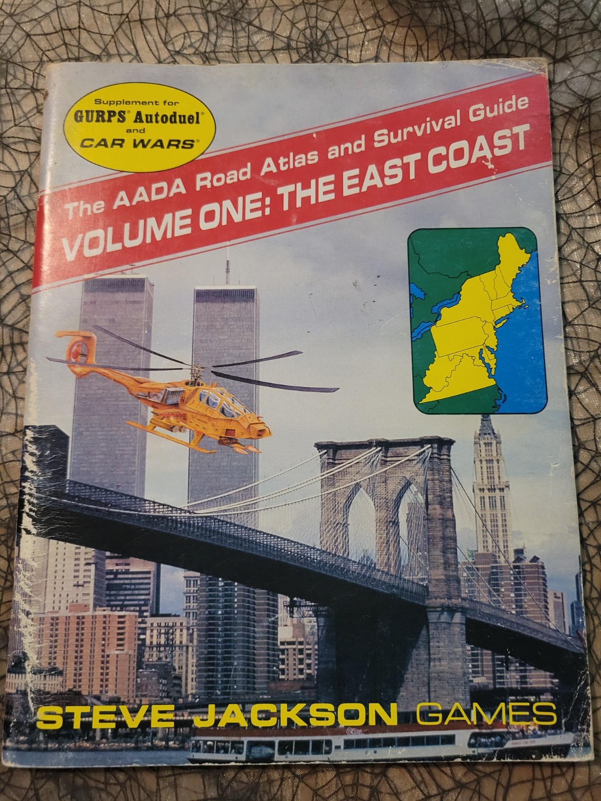 AADA Road Atlas Survival Guide Car Wars Autoduel 1 2 3 4 5 6 7 + GURPS Rpg Lot
