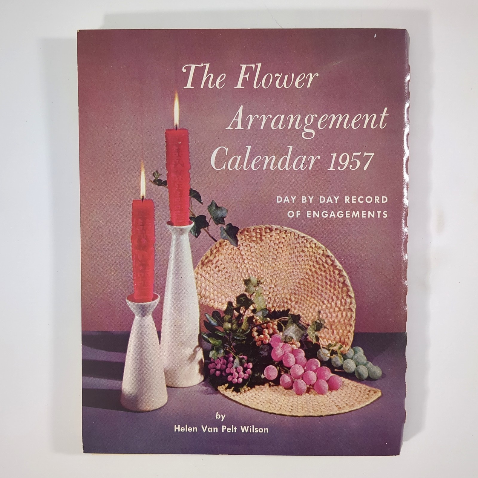 Flower Arrangement Calendar 1957 Floral Design Planner Box Helen Van Pelt Wilson