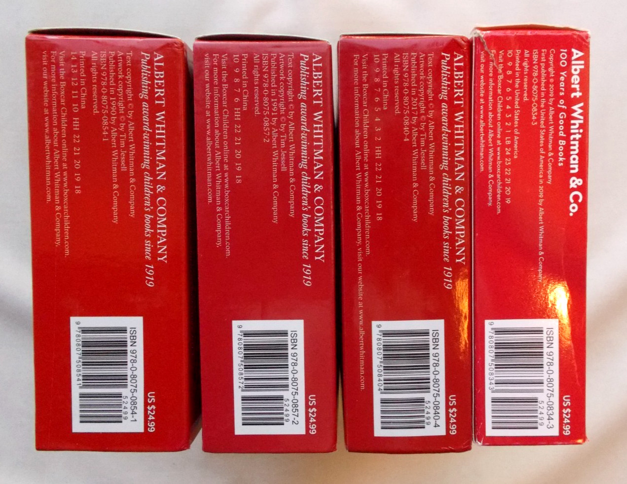 Gertrude Chandler Warner, Boxcar Children 1-16 in 4 Box Sets TPB/GC