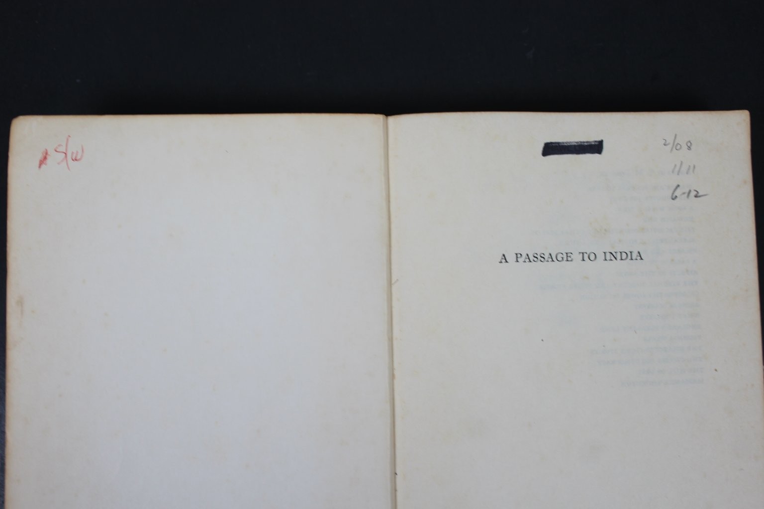A Passage to India E. M. Forster 1968 Harvest Book Classic Novel Harcourt PB