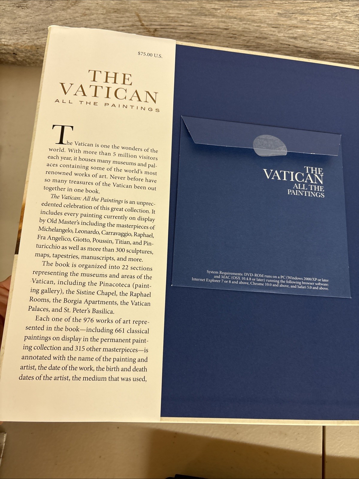 Vatican All the Paintings The Complete Collection Anja Grebe HC Book W/DVD EUC