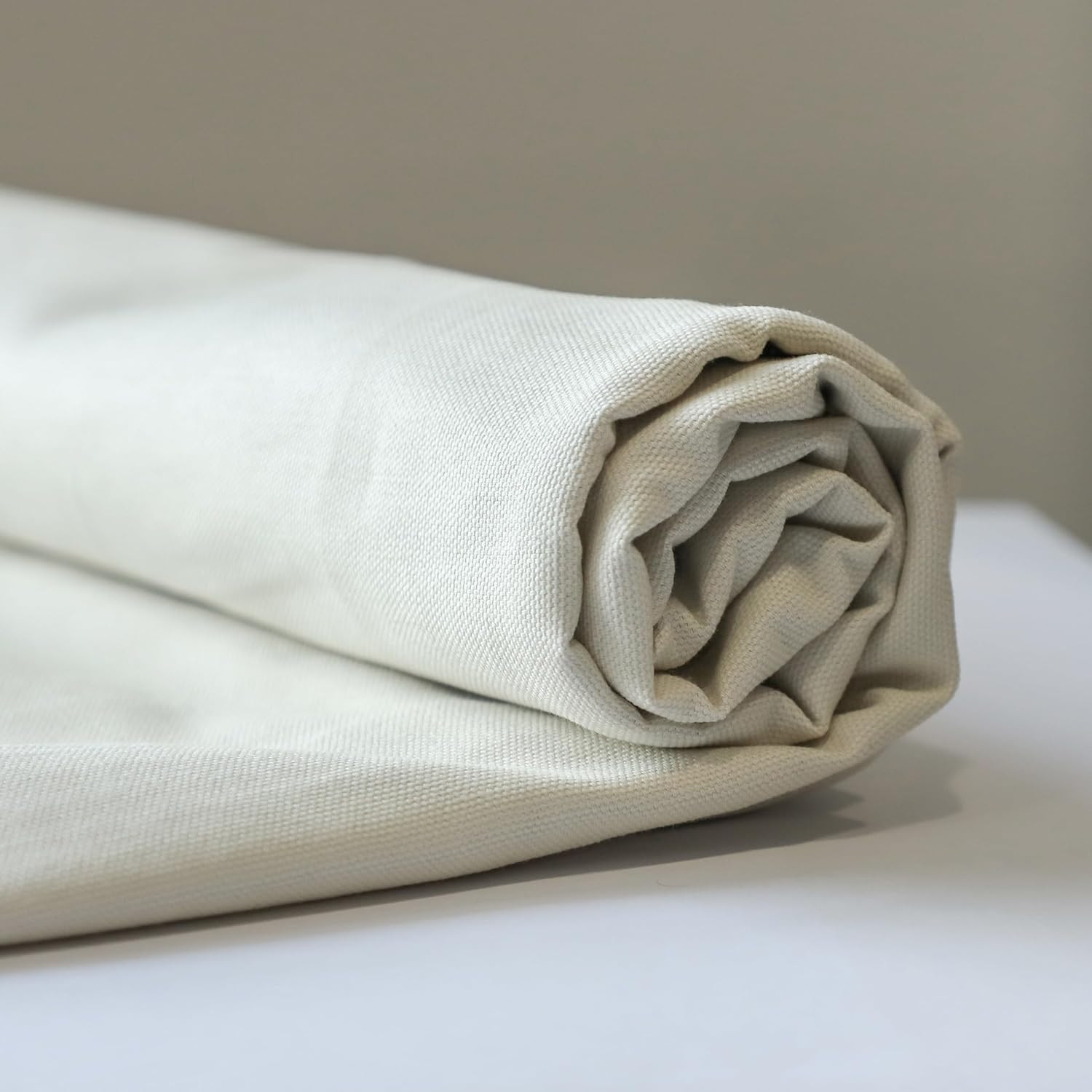 Canvas Fabric by the Yard, 59“ Wide, 10Oz Premium Natural Cotton Duck Canvas Fa