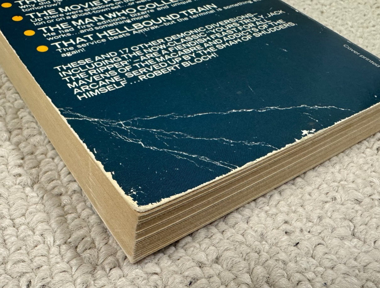 The Best of Robert Bloch – Ballantine Del Rey Paperback First Edition 1977