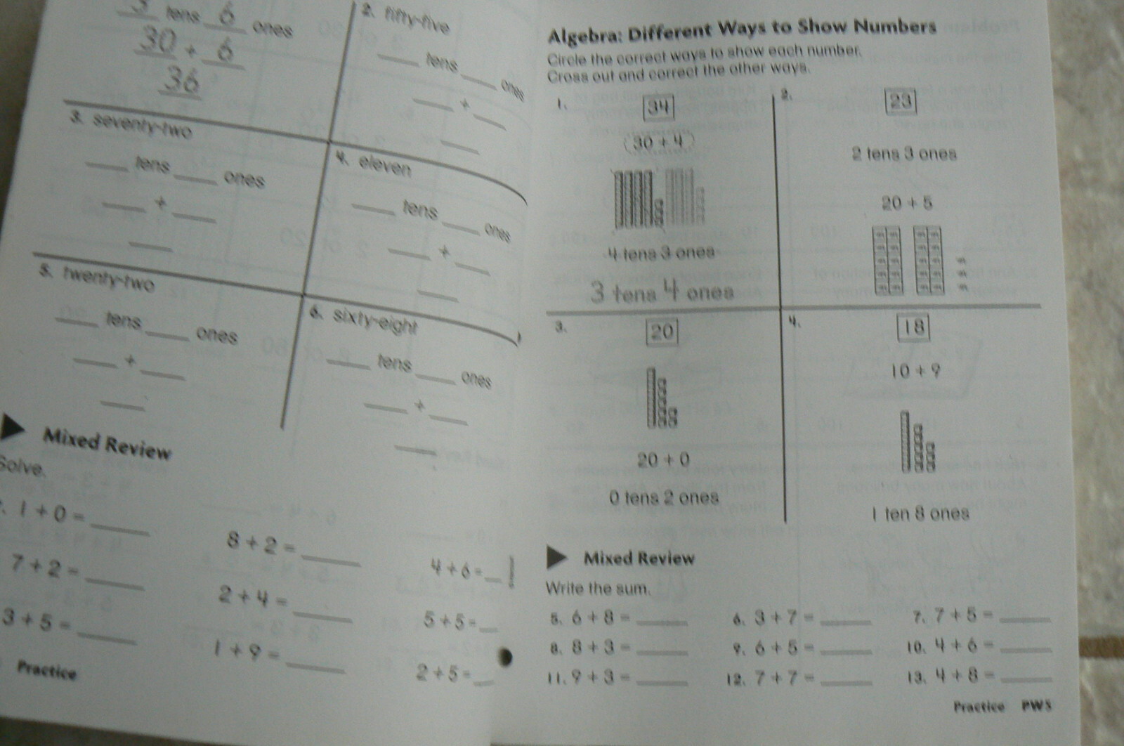 Harcourt MATH, gr. 2 / 2nd BRAND NEW Practice Workbook 164-pages