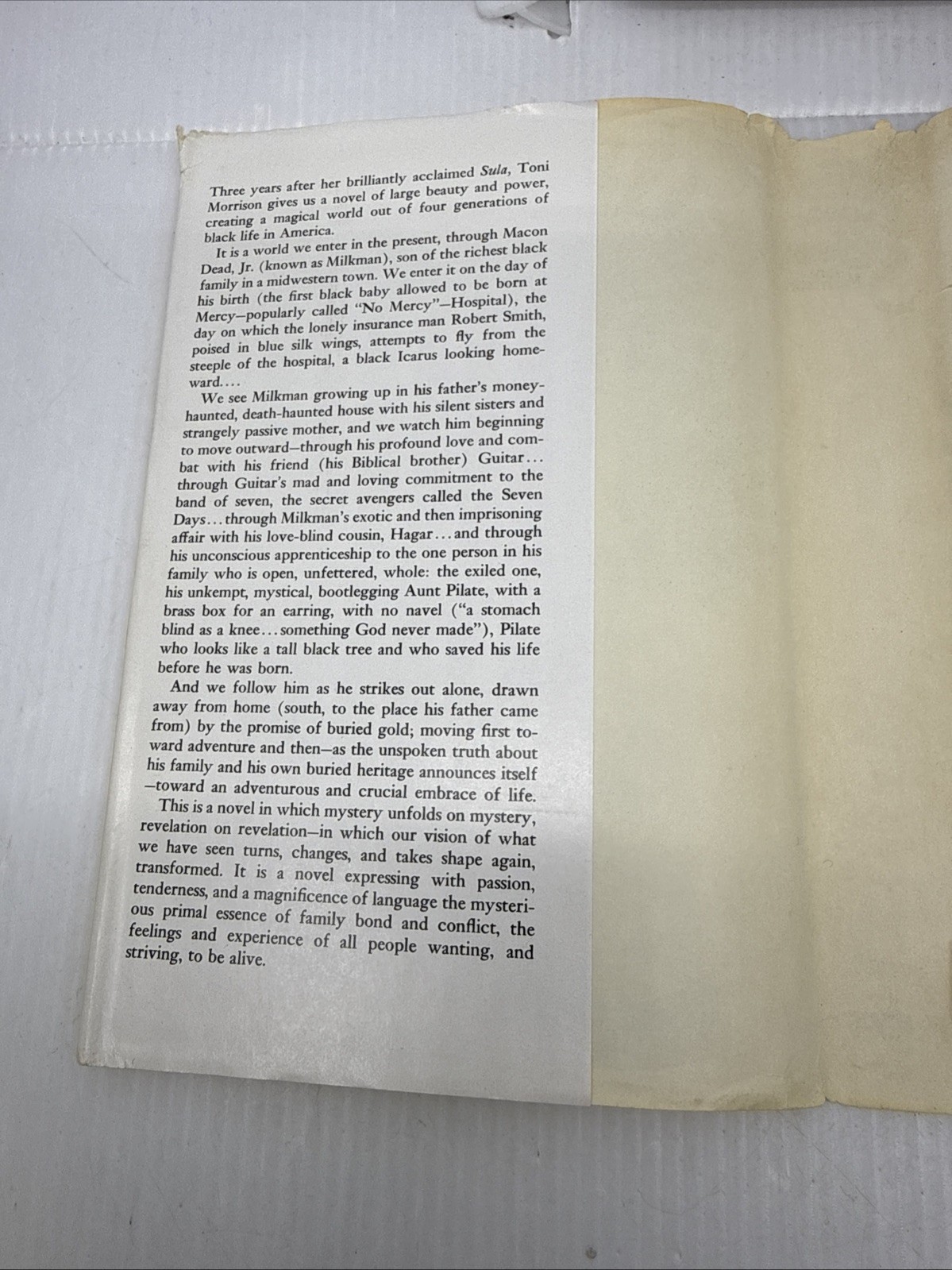 Song of Solomon by Toni Morrison Hardcover 1977 1st Printing