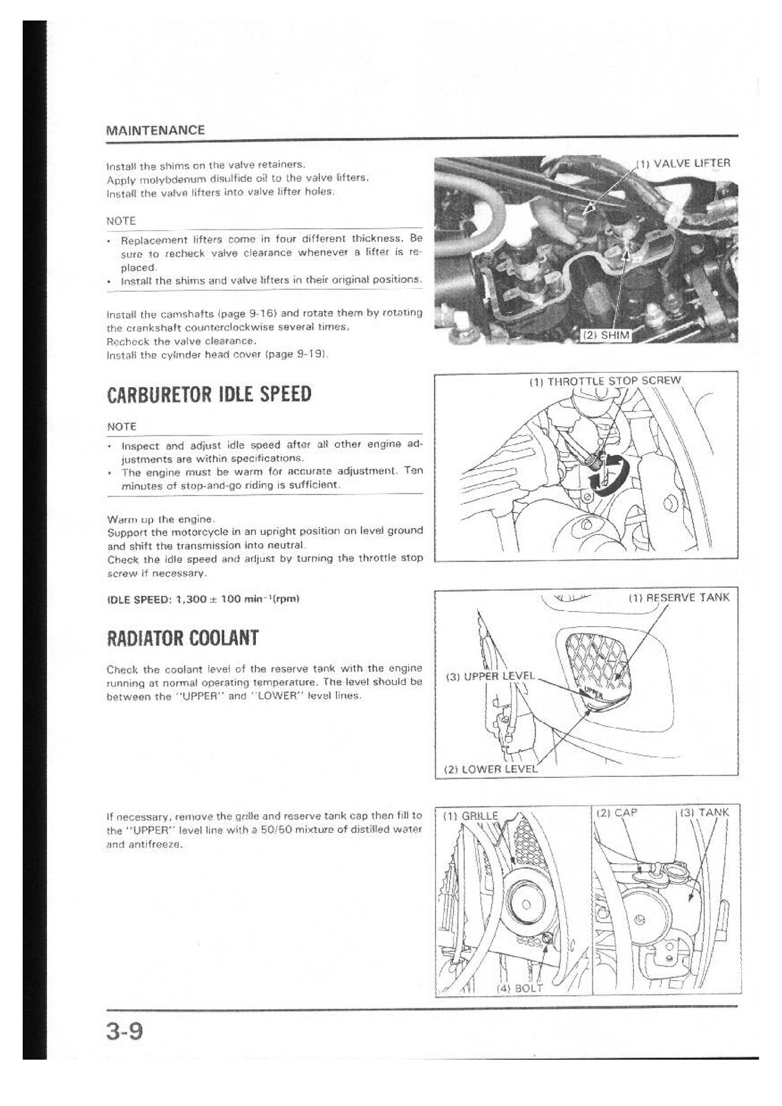 HONDA NX250 AX-1 Service Manual – STEEL WIRE BIND – PROTECTIVE FRONT & BACK