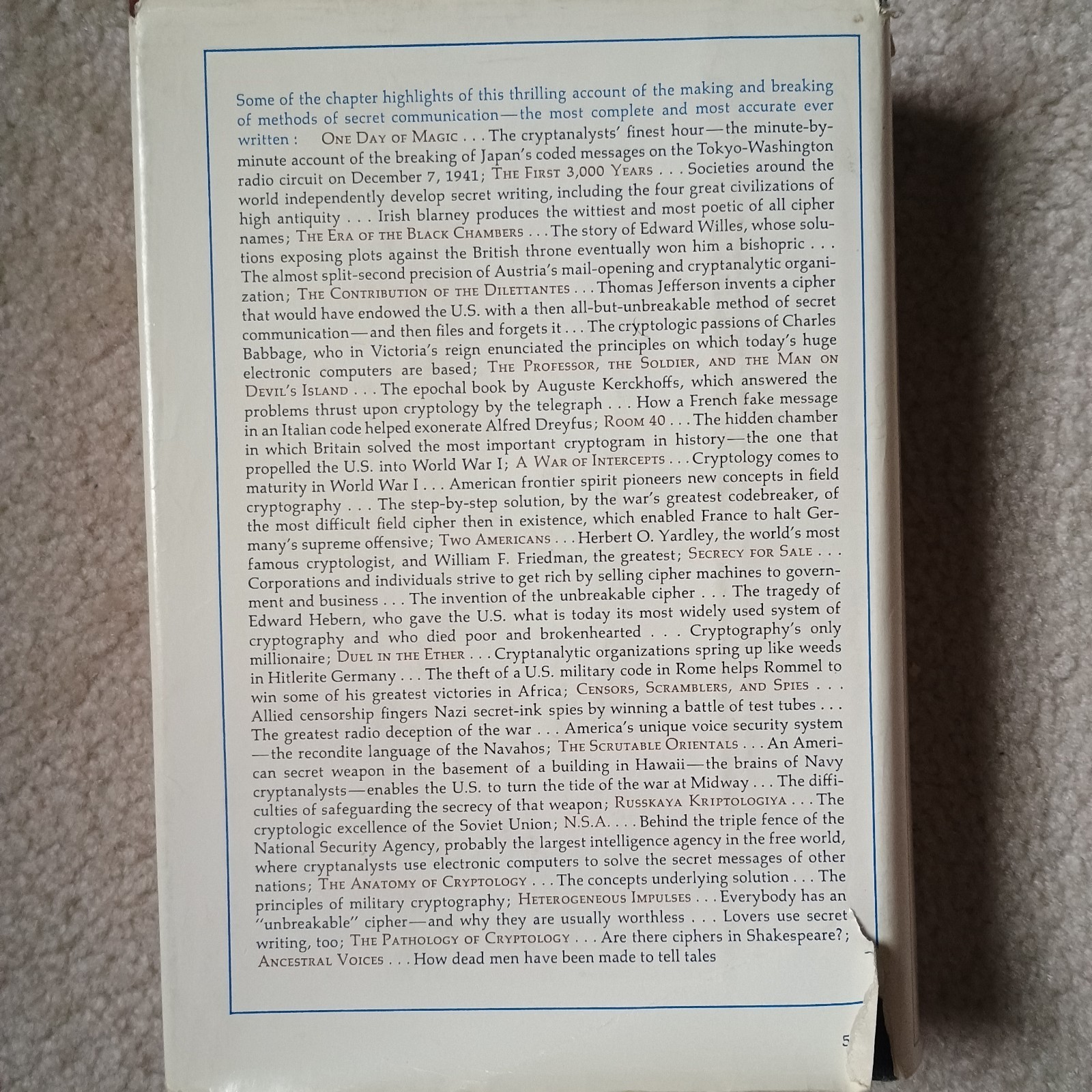 The Codebreakers – 1967 Hardcover by David Kahn – 1st Edition 2nd Printing HC/DJ