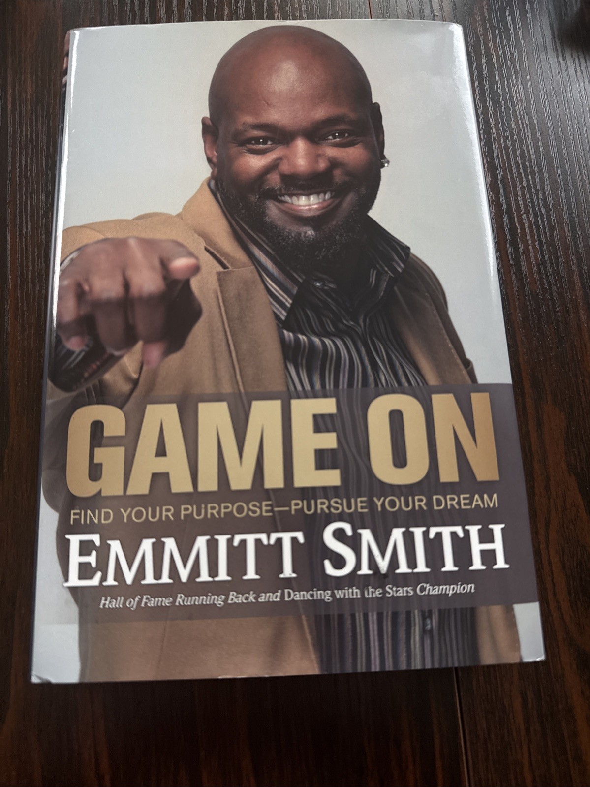 Autographed Emmitt Smith Dallas Cowboys Book “Game On”