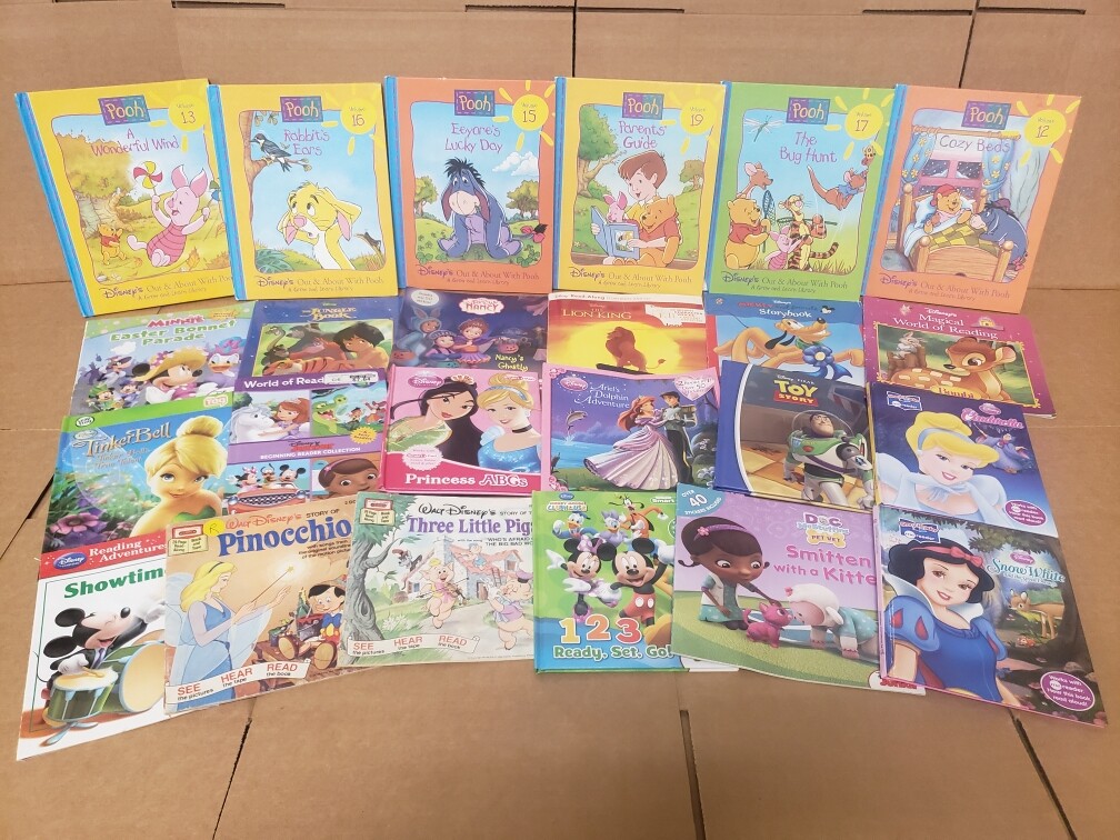 Lot of 15 Walt Disney Popular Cartoon Children Picture Kids Books – MIX UNSORTED