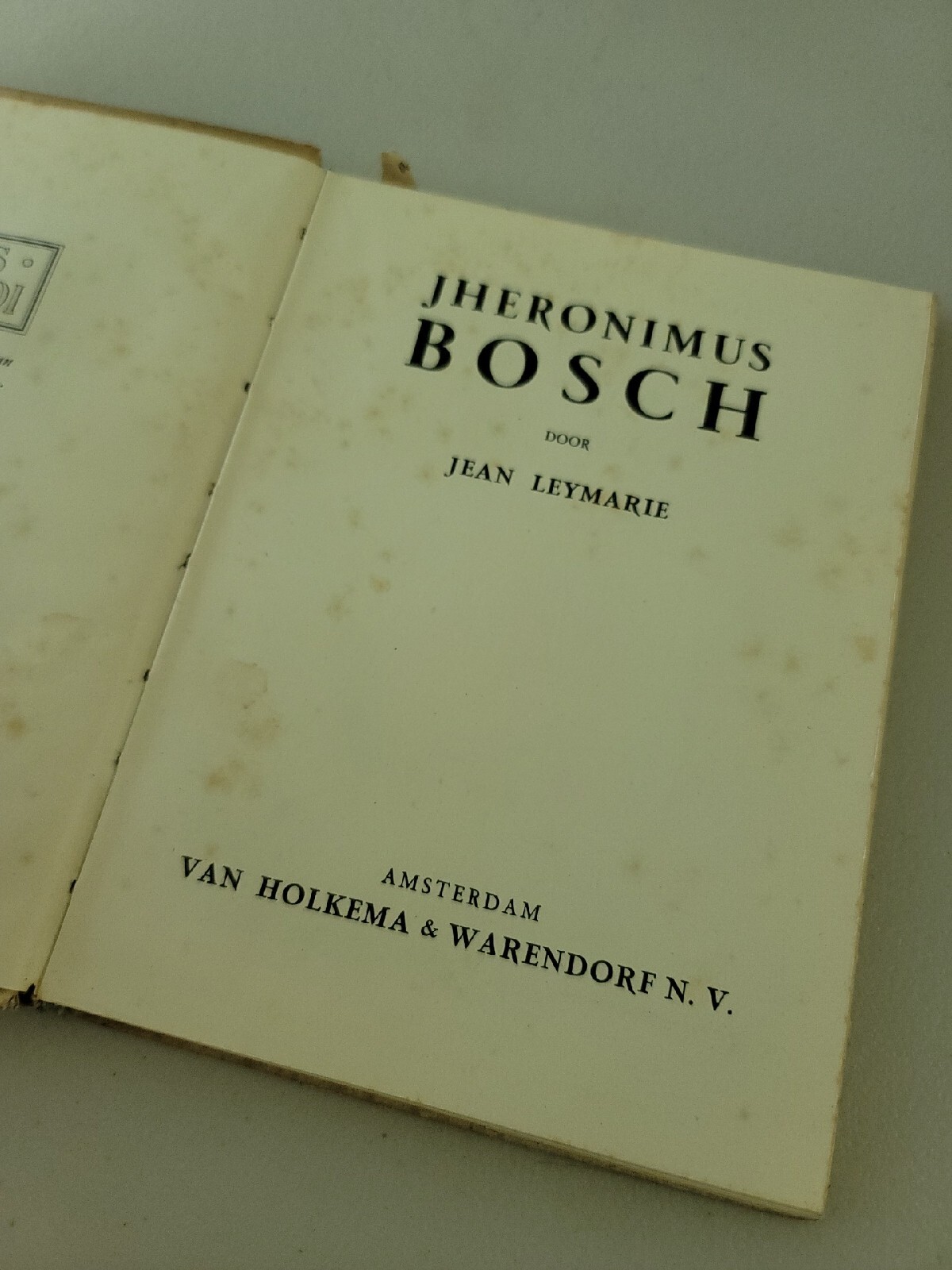 Hieronymus Bosch jheronimus Jean Leymarie 1949 art book warendorf antique