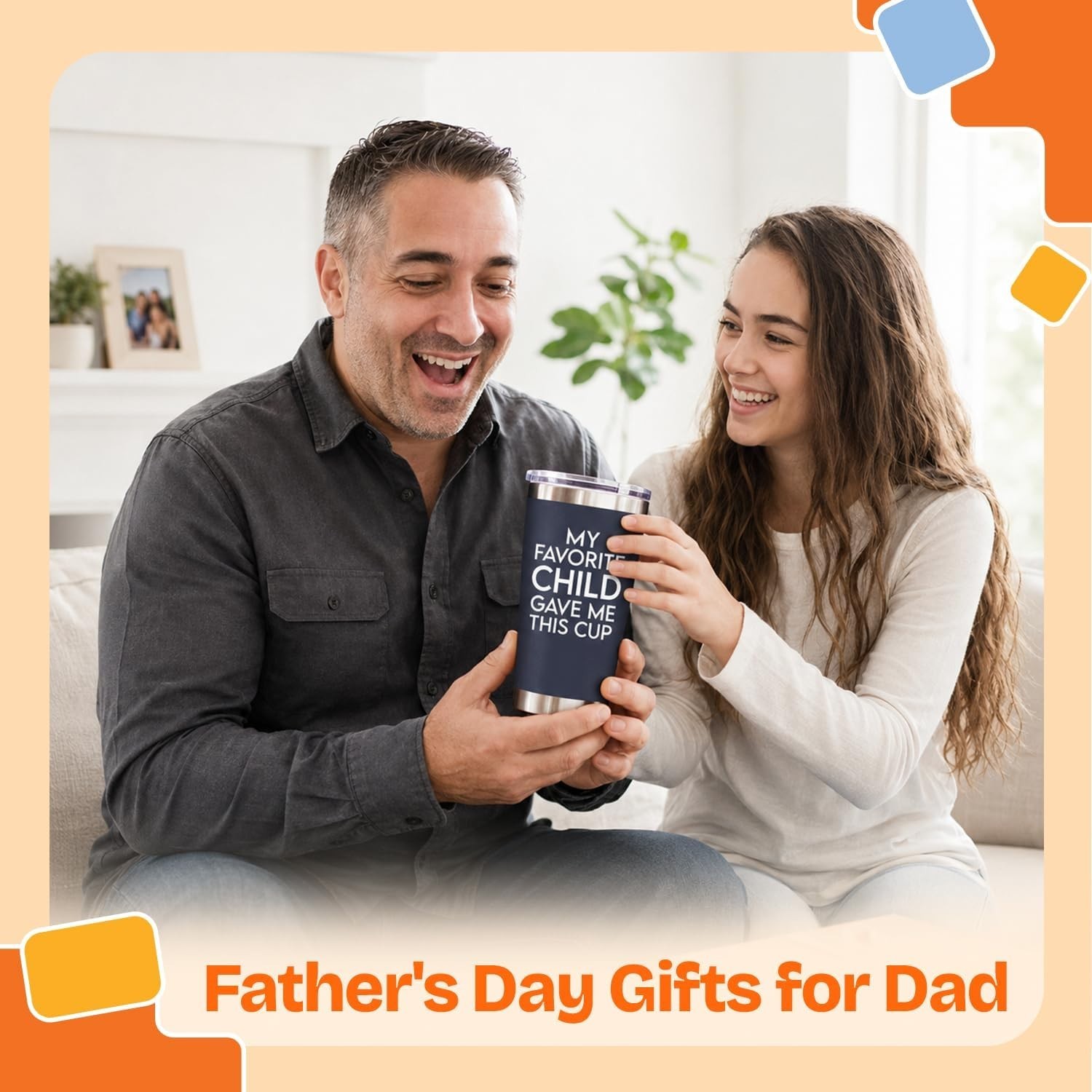 Durable Insulated Tumbler for Cool Dads – 20 oz Gifts for Birthdays and More