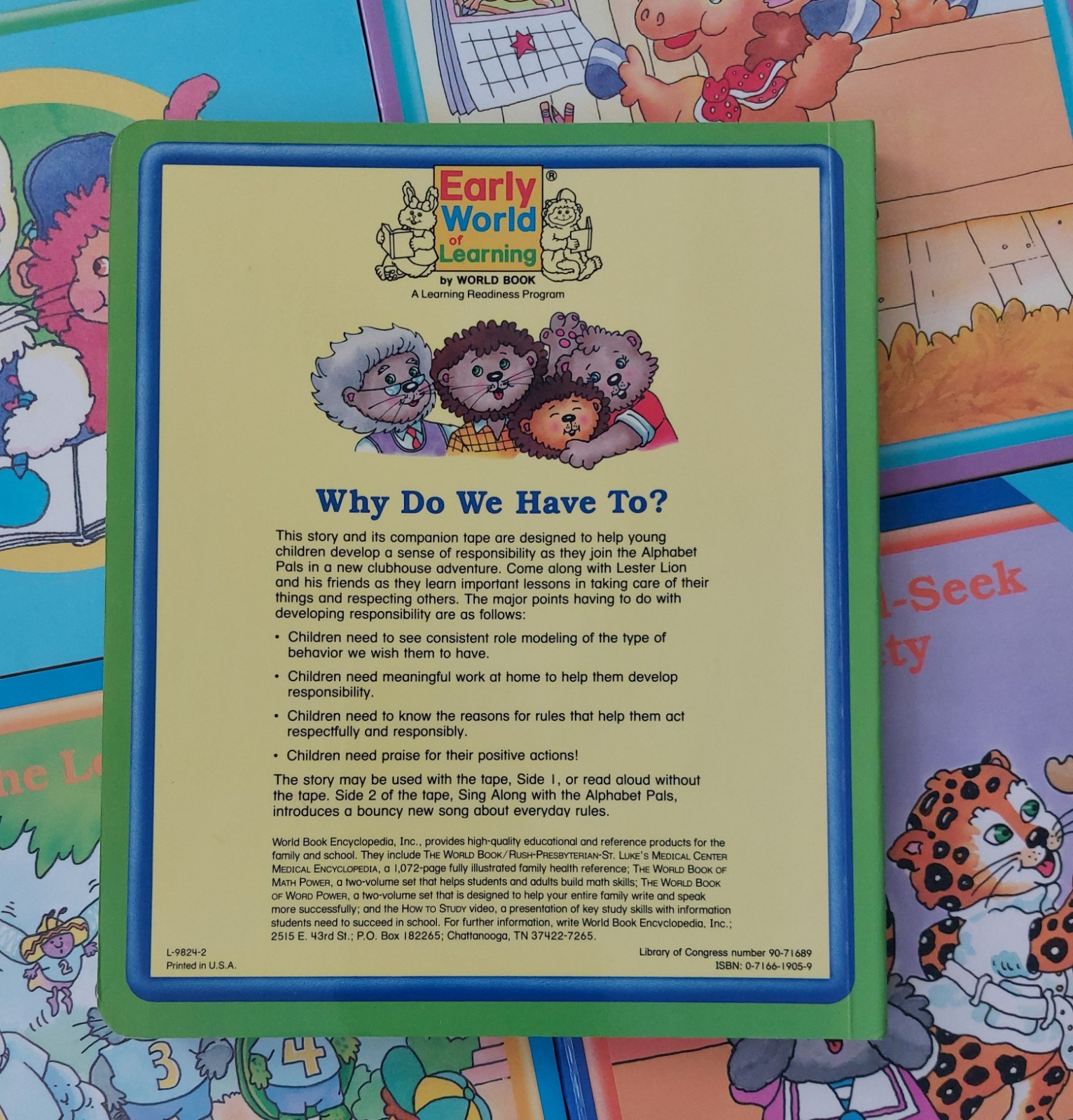 Vintage 1987 Lot 21 Early World of Learning Readiness Program Preschool Children