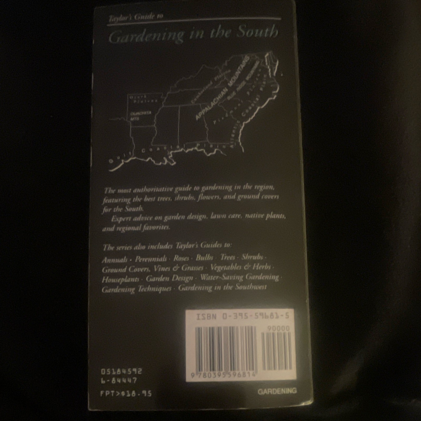 Frances Tenenbaum Taylor’s Guide to Gardening in the South PB 1992 Illustrated
